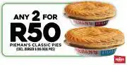 Fresh Stop Pieman's Classic Pies (Excl. Burger & Big Deal Pies)-For Any 2 offer