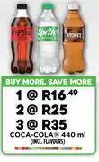 Fresh Stop Coca Cola (Incl. Flavours)-440ml Each offer