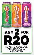 Fresh Stop Super Glucose Drinks Assorted-For Any 2 x 500ml offer