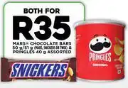 Fresh Stop Mars Chocolate Bars 50g/51g (Mars, Snickers Or Twist) & Pringles 40g Assorted-For Both offer