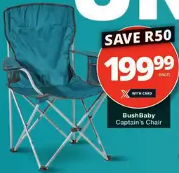 Checkers BushBaby Captain's Chair offer