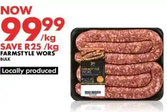 Woolworths Farmstyle wors offer