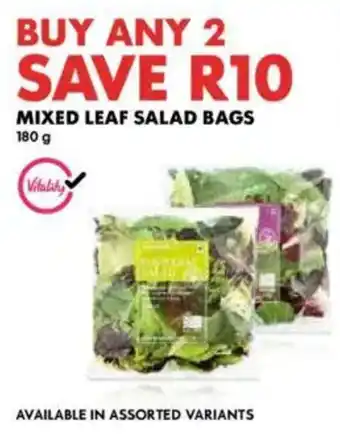 Woolworths Mixed leaf salad bags offer