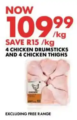 Woolworths Chicken drumsticks and chicken thighs offer