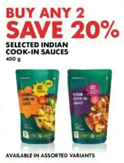 Woolworths Selected indian cook-in sauces offer