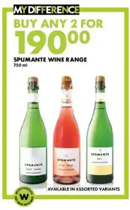 Woolworths Spumante wine range offer