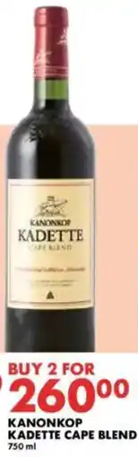 Woolworths Kadette cape blend shiraz offer