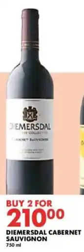 Woolworths Diemersdal cabernet sauvignon offer