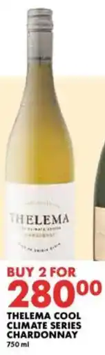 Woolworths Thelema cool climate series chardonnay offer