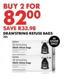 Woolworths Drawstring refuse bags offer