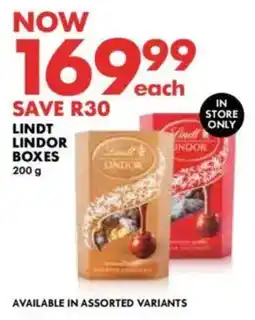 Woolworths Lindt lindor boxes offer