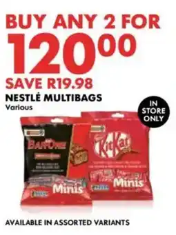 Woolworths Nestlé multibags offer