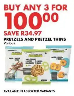 Woolworths Pretzels and pretzel thins offer