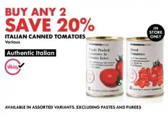 Woolworths Italian canned tomatoes offer
