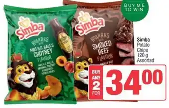Spar Simba Potato Chips Assorted offer