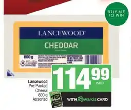 Spar Lancewood Pre-Packed Cheese Assorted offer