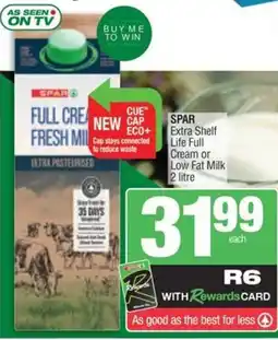 Spar SPAR Extra Shelf Life Full Cream or Low Fat Milk offer