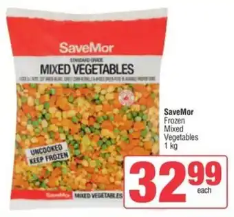 Spar SaveMor Frozen Mixed Vegetables offer