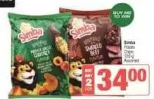 Spar SIMBA POTATO CHIPS offer