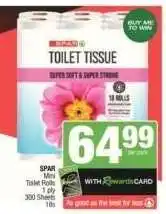 Spar SPAR Mini Toilet Rolls offer