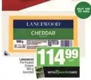 Spar LANCEWOOD CHEDDAR offer