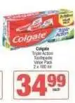 Spar Colgate Triple Action Toothpaste Value Pack offer