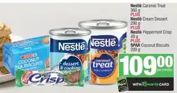 Spar Nestlé Caramel Treat + Nestlé Cream Dessert + Nestlé Peppermint Crisp + SPAR Coconut Biscuits offer
