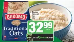 Spar Bokomo Tradional Oats offer