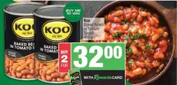 Spar Koo Baked Beans in Tomato Sauce offer