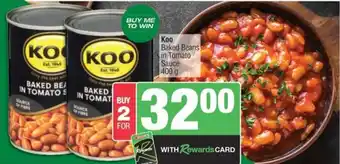 Spar Koo Baked Beans in Tomato Sauce offer