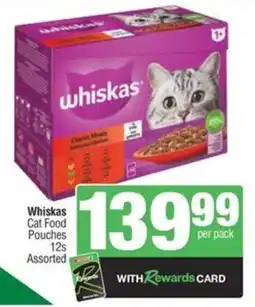Spar Whiskas Cat Food Pouches Assorted offer
