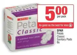 Spar SPAR Petals Classic Sanitary Pads offer