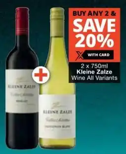 Checkers Liquor Shop Kleine Zalze Wine All Variants offer