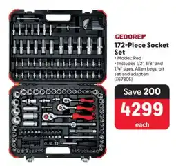 Makro Gedore 172-Piece Socket Set offer