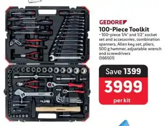 Makro Gedore 100-Piece Toolkit offer