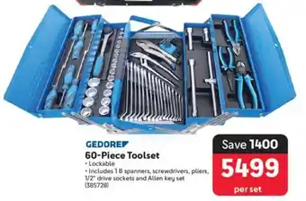 Makro GEDORE 60-Piece Toolset offer