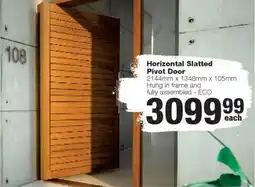 Build It Horizontal Slatted Pivot Door offer