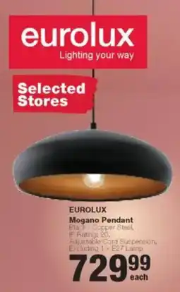 Build It Eurolux Mogano Pendant offer