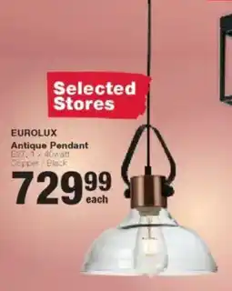 Build It Eurolux Antique Pendant offer