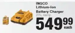 Build It INGCO Lithium-Ion Battery Charger offer