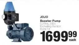 Build It JOJO Booster Pump offer