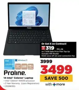 HiFi Corp Proline 14 Intel Celeron Laptop offer