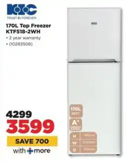 HiFi Corp KIC Top Freezer KTF518-2WH offer