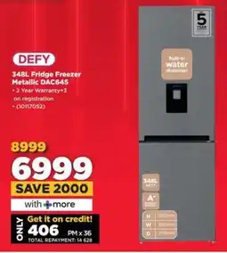 HiFi Corp DEFY Fridge Freezer Metallic DAC645 offer