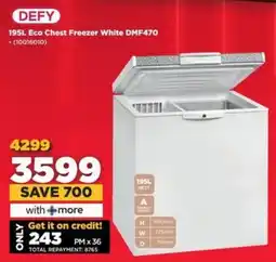 HiFi Corp DEFY Eco Chest Freezer White DMF470 offer