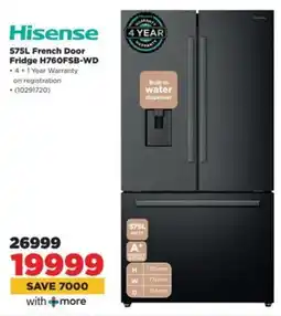 HiFi Corp Hisense French Door Fridge H760FSB-WD offer