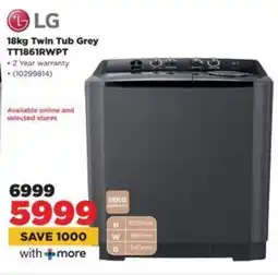 HiFi Corp LG Twin Tub Grey offer