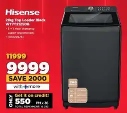 HiFi Corp Hisense Top Loader Black offer