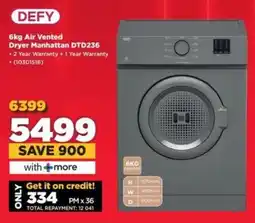 HiFi Corp DEFY Air Vented Dryer Manhattan DTD236 offer