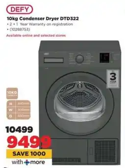 HiFi Corp DEFY Condenser Dryer DTD322 offer